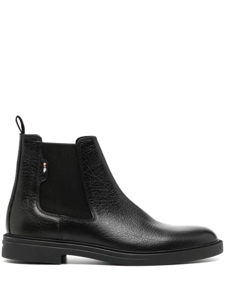 BOSS leather Chelsea boots - Black Cover