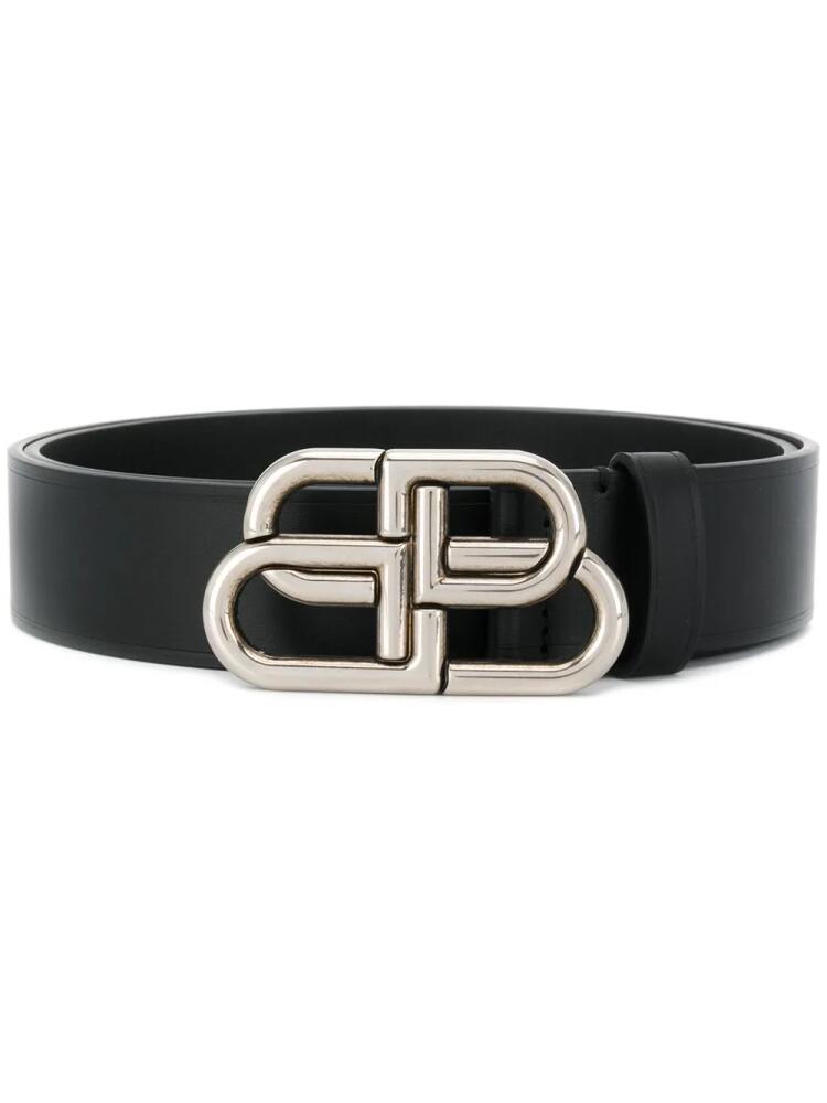 Balenciaga BB leather belt - Black Cover