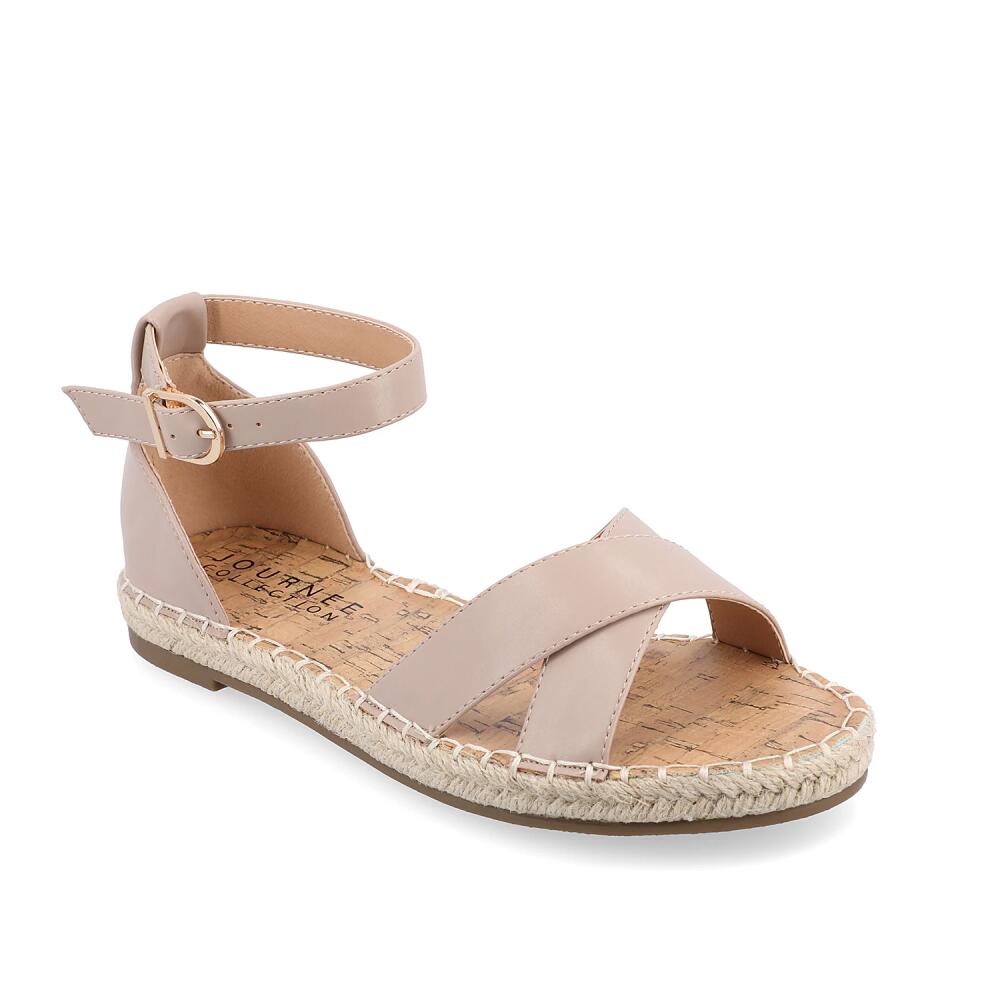 Journee Collection Wide Width Lyddia Espadrille Sandal | Women's | Taupe Cover