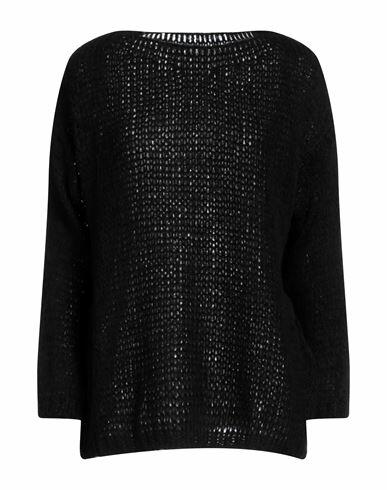 Tsd12 Woman Sweater Black Acrylic, Polyamide, Wool, Viscose Cover