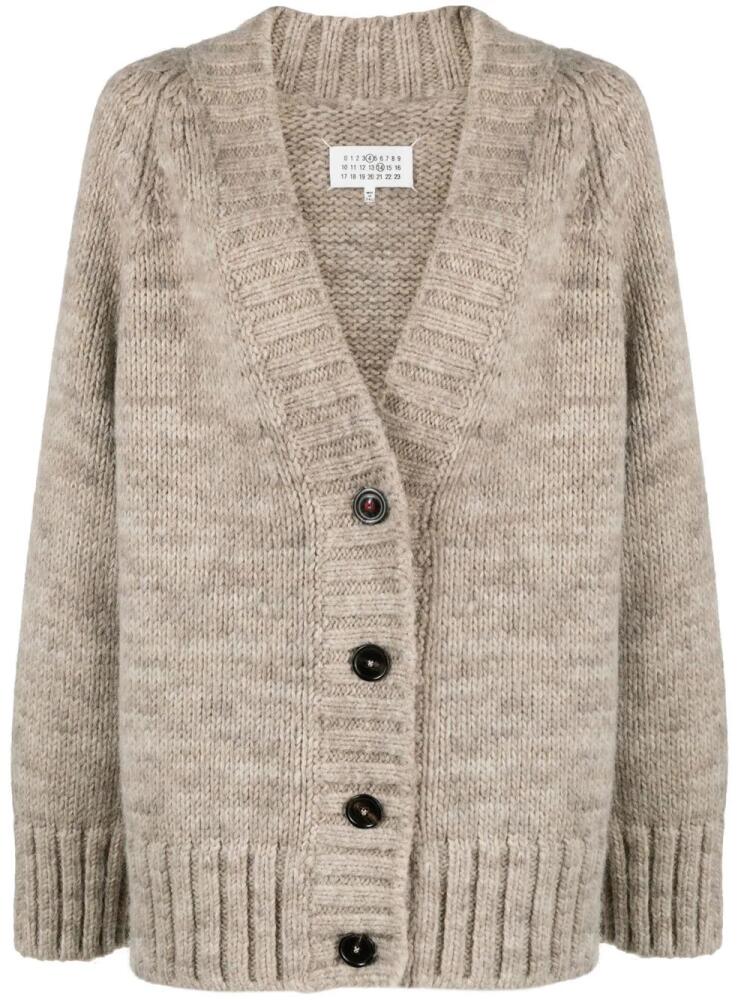 Maison Margiela Botanical Dye V-neck cardigan - Neutrals Cover