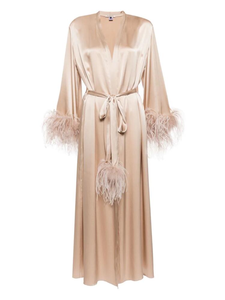 Gilda & Pearl Starring Role silk robe - Neutrals Cover