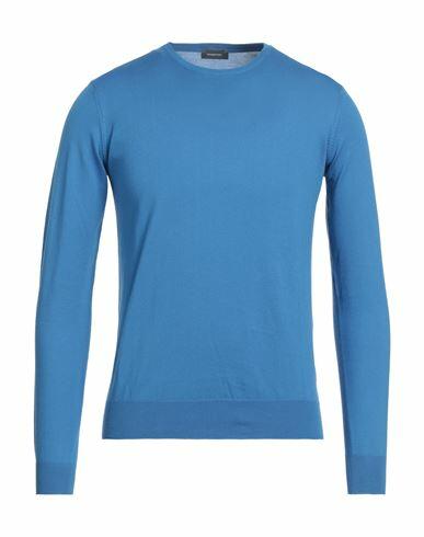 Rossopuro Man Sweater Light blue Cotton Cover