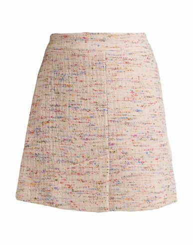 Ganni Woman Mini skirt Blush Wool, Polyamide, Viscose Cover