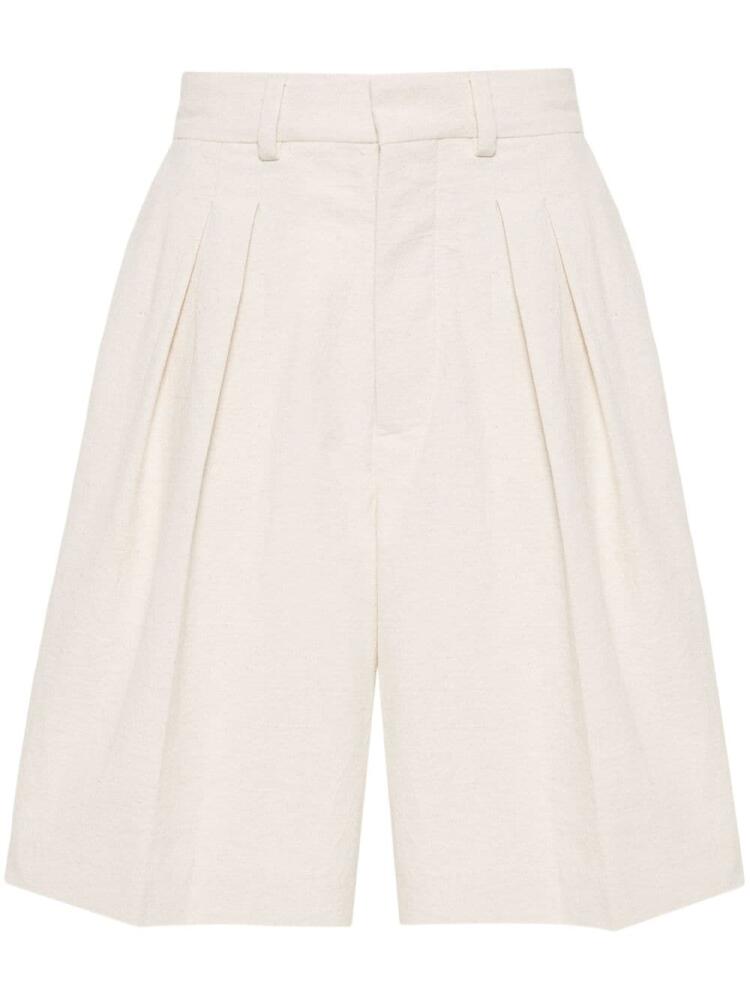 Nanushka Carsten pleated shorts - Neutrals Cover