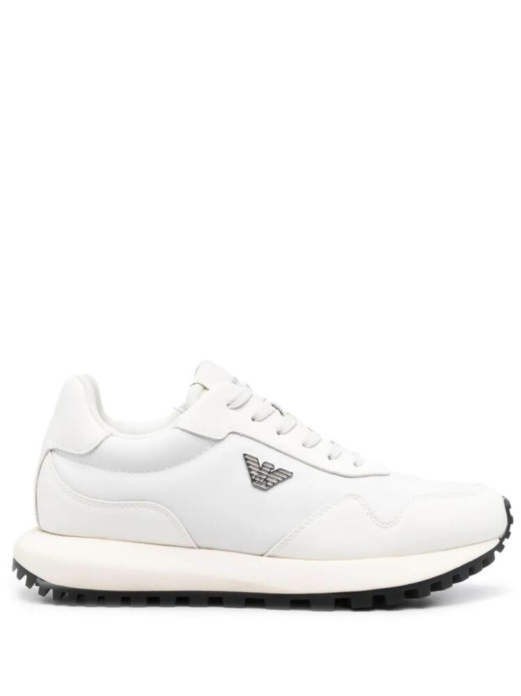 Emporio Armani Sustainability Values low-top sneakers - White Cover