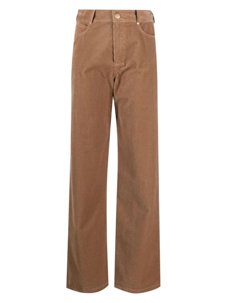 Max & Moi corduroy straight-leg trousers - Brown Cover