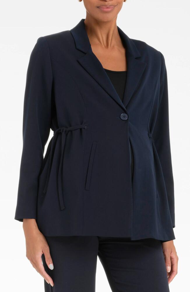 Seraphine Tailored Maternity Blazer in Navy Cover