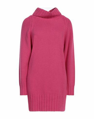 N. o.w. Andrea Rosati Cashmere Woman Turtleneck Fuchsia Cashmere, Viscose, Wool, Polyamide Cover