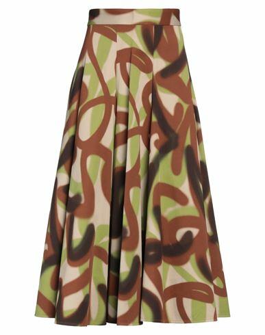 Dsquared2 Woman Midi skirt Beige Cotton, Elastane Cover