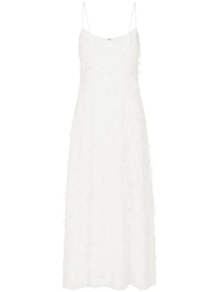 Anna Quan Stella Dandelion-appliqué maxi dress - White Cover