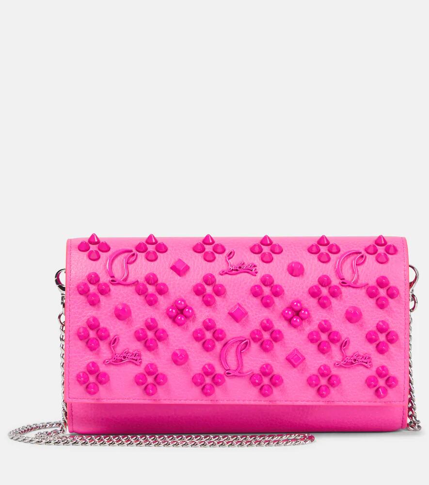 Christian Louboutin Paloma embellished leather wallet on chain Cover