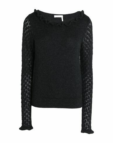 See By Chloé Woman Sweater Black Alpaca wool, Polyamide, Wool Cover