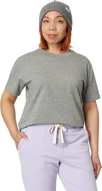 LABEL Go-To Crew Tee (Heather Grey) Women's T Shirt Cover