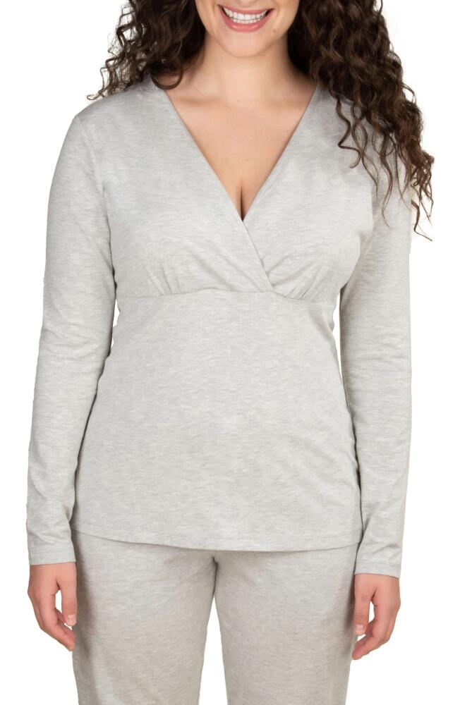 Bravado Designs Long Sleeve Nursing Top in Medium Grey Heather Cover