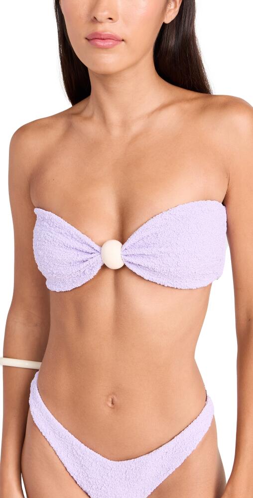 Devon Windsor Noah Bikini Top Lavender Cover