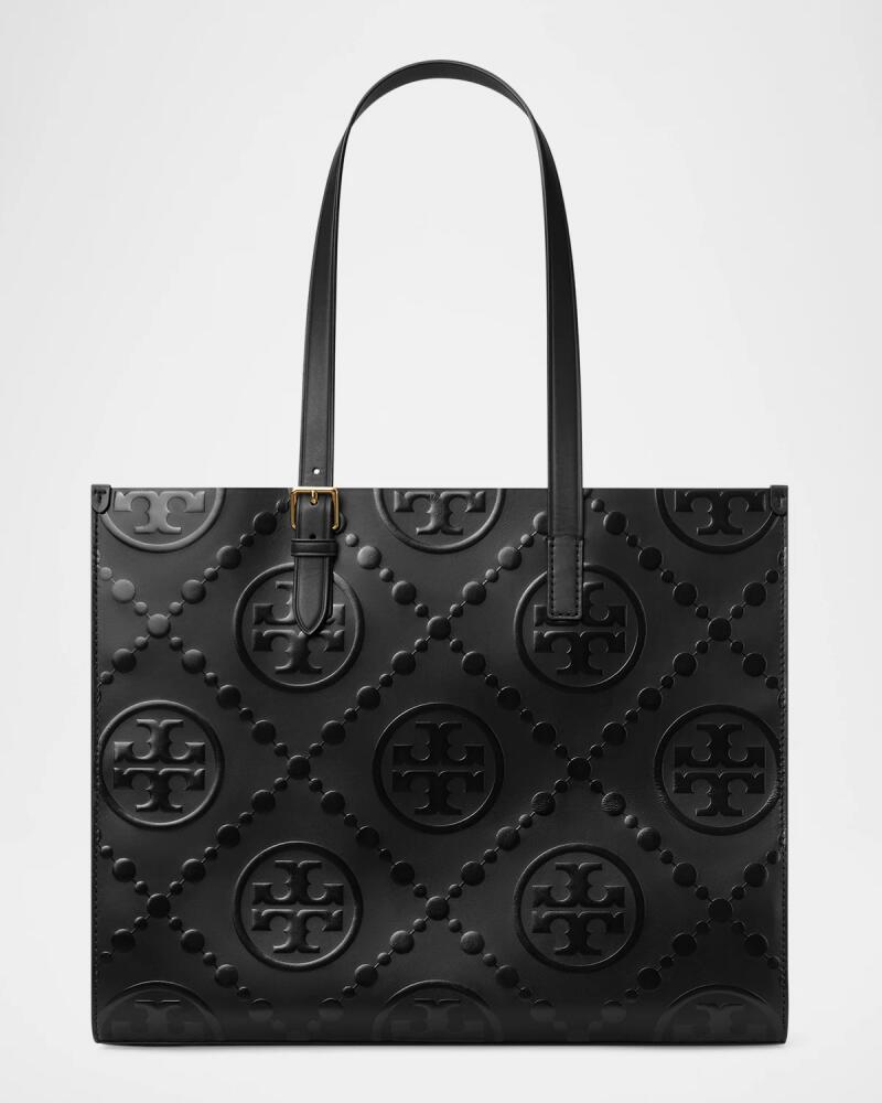 Tory Burch T Monogram Embossed Leather Tote Bag Cover