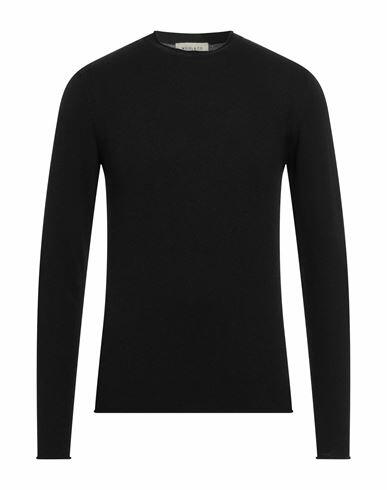 Wool & Co Man Sweater Black Merino Wool, Viscose, Polyamide, Cashmere Cover