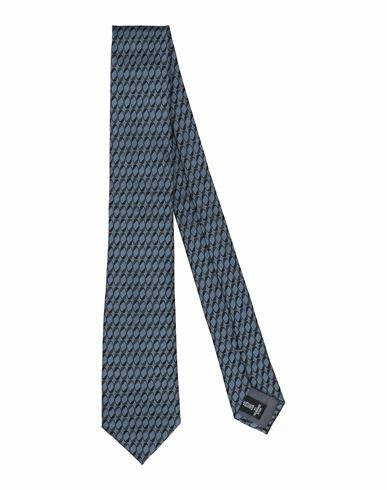 Giorgio Armani Man Ties & bow ties Slate blue Silk, Polyamide Cover