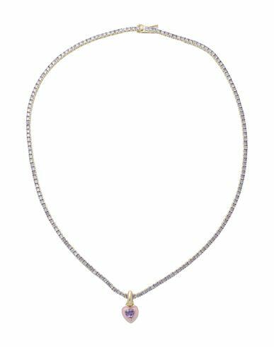 Luv Aj Woman Necklace Gold Brass, Cubic zirconia Cover