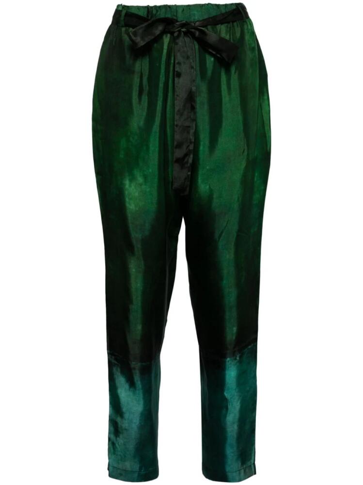 Masnada colour-block tapered trousers - Green Cover