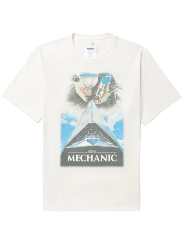 Doublet Android Mechanic cotton T-shirt - White Cover