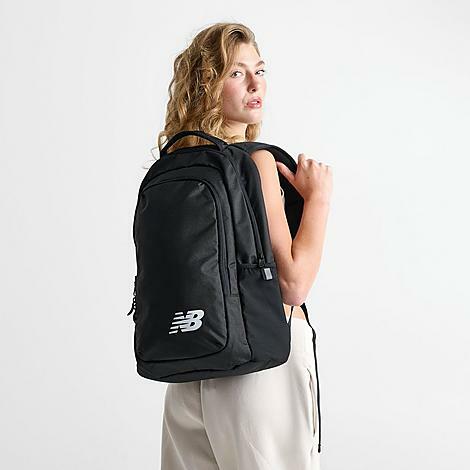 New Balance Team School Backpack in Black/Black 100% Polyester Cover