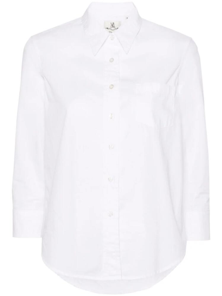 Denimist Adrienne shrunken cotton shirt - White Cover