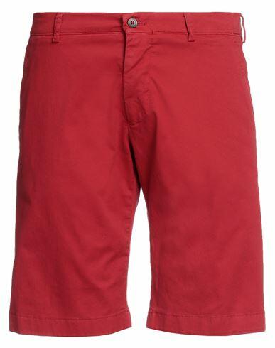 Berwich Man Shorts & Bermuda Shorts Red Cotton, Elastane Cover