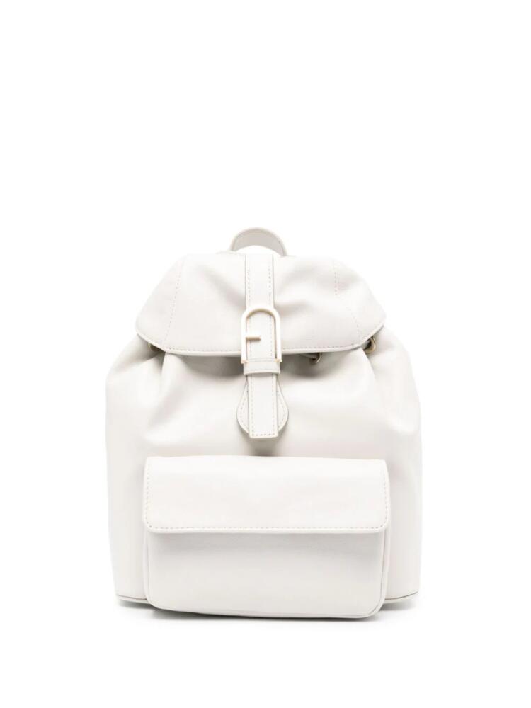 Furla Flow buckle-detailed backpack - Grey Cover