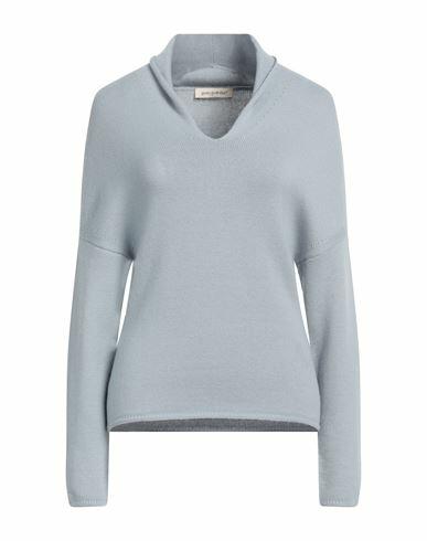 Gentryportofino Woman Sweater Sky blue Virgin Wool, Cashmere Cover