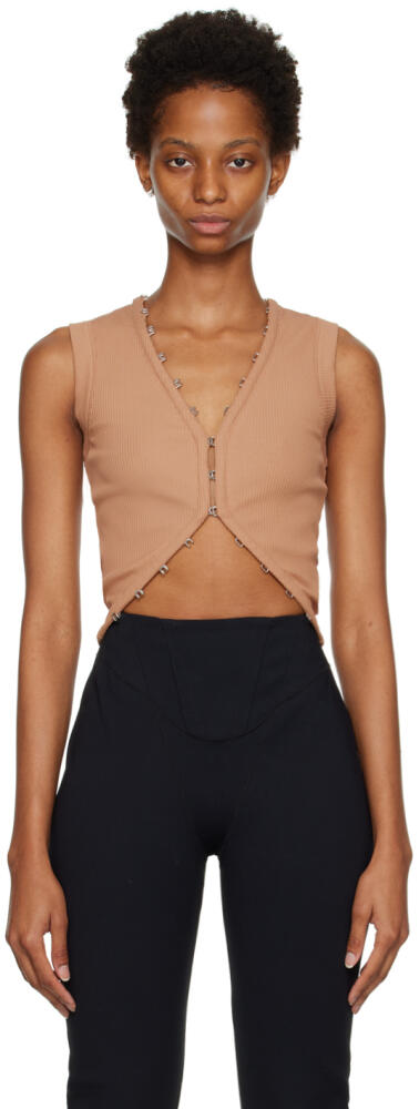 Dion Lee Tan Hook & Eye Tank Top Cover