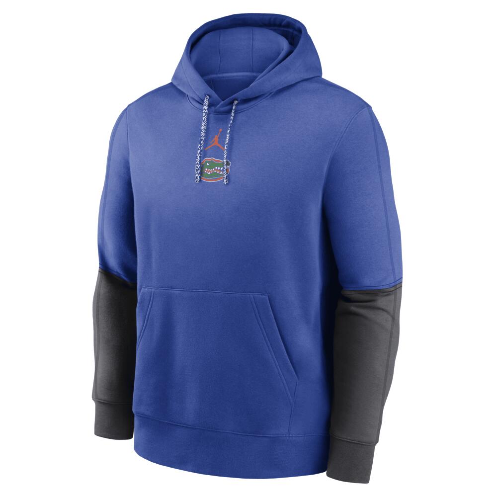 Florida Gators Sideline Team Issue Club Nike Men's College Pullover Hoodie in Blue Cover