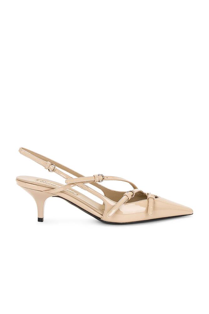 Miu Miu Heel Sandal in Tan Cover