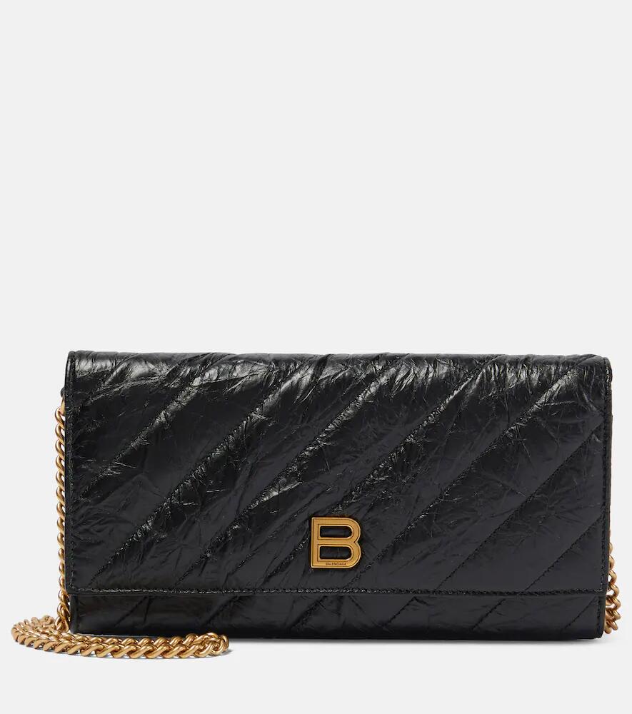 Balenciaga Crush quilted leather wallet on chain Cover