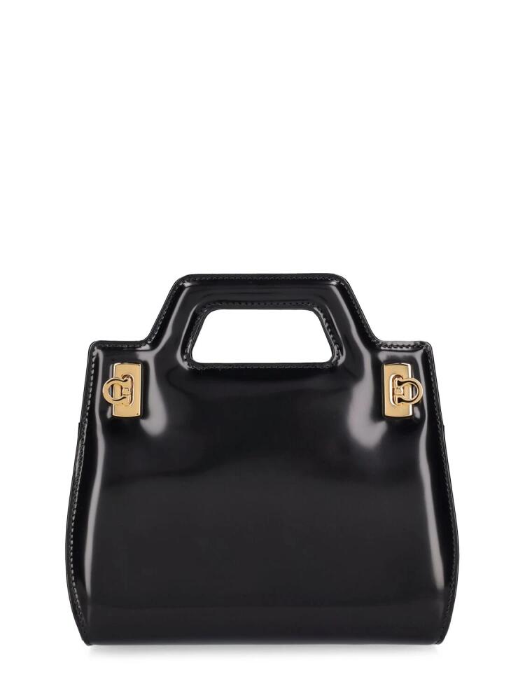 FERRAGAMO Mini Wanda Leather Top Handle Bag Cover