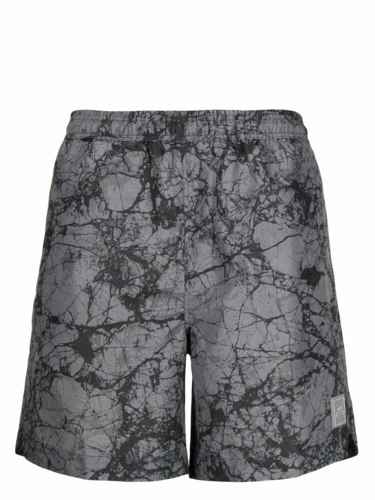 A-COLD-WALL* logo-patch swim shorts - Grey Cover