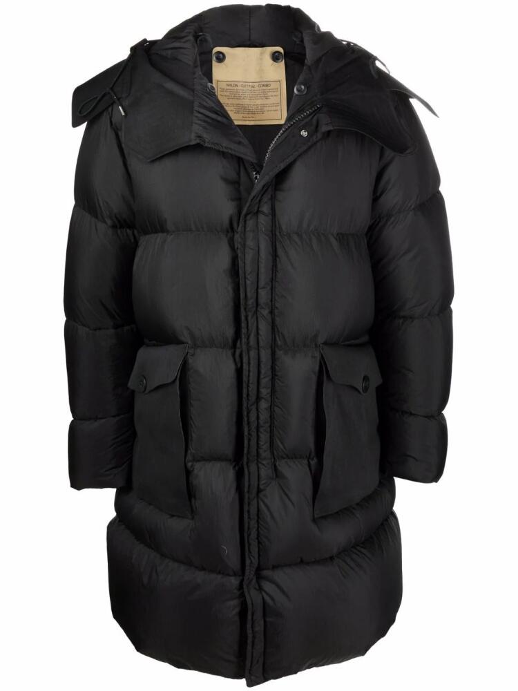 Ten C hooded puffer coat - Black Cover