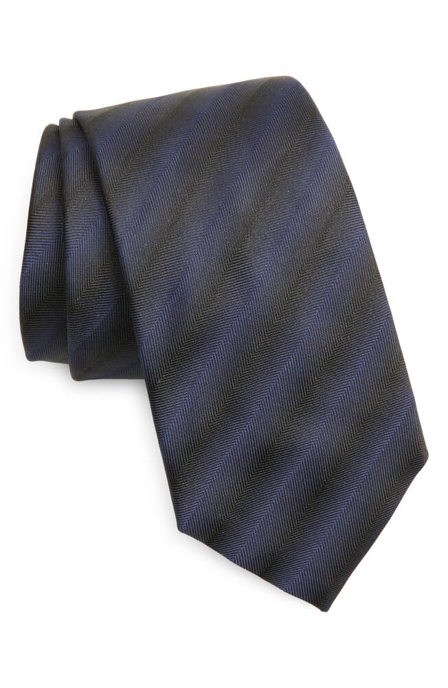 BOSS Gradient Stripe Silk Tie in Dark Purple Cover