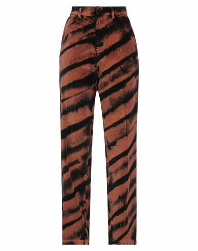 Just Cavalli Woman Pants Brown Cotton Cover