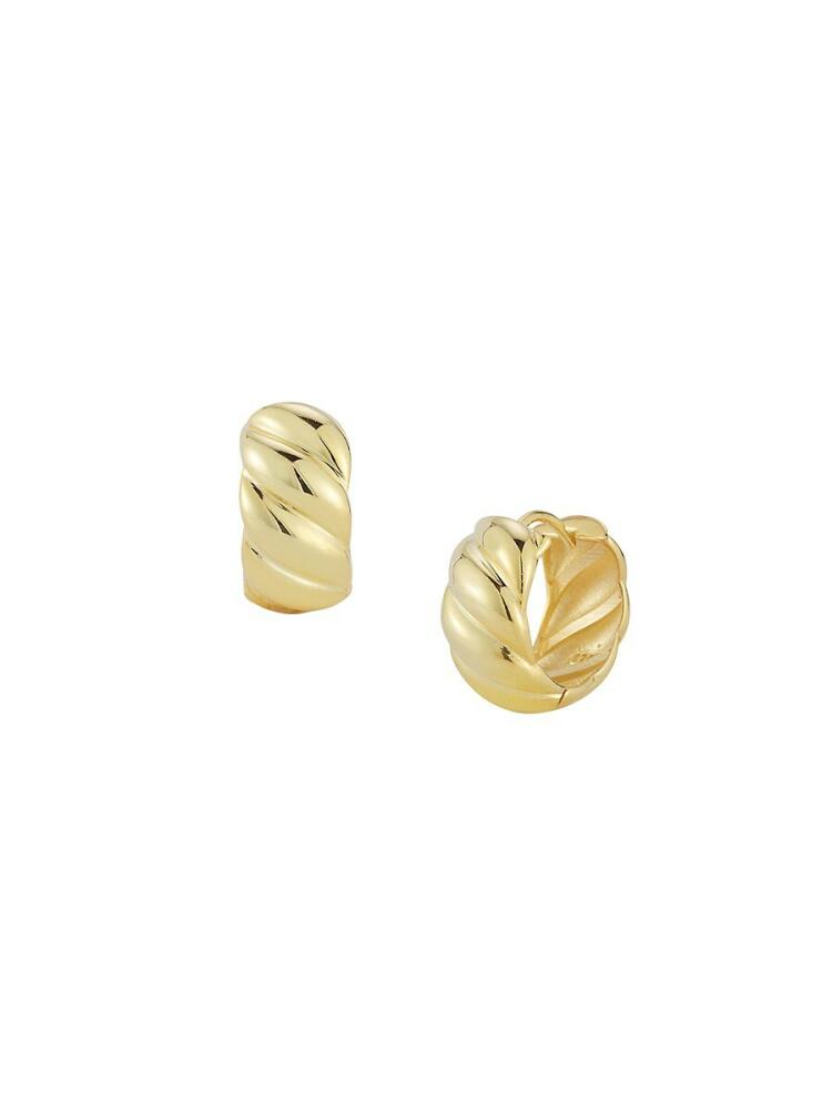 SPHERA MILANO Women's 14K Goldplated Sterling Silver Huggie Earrings Cover