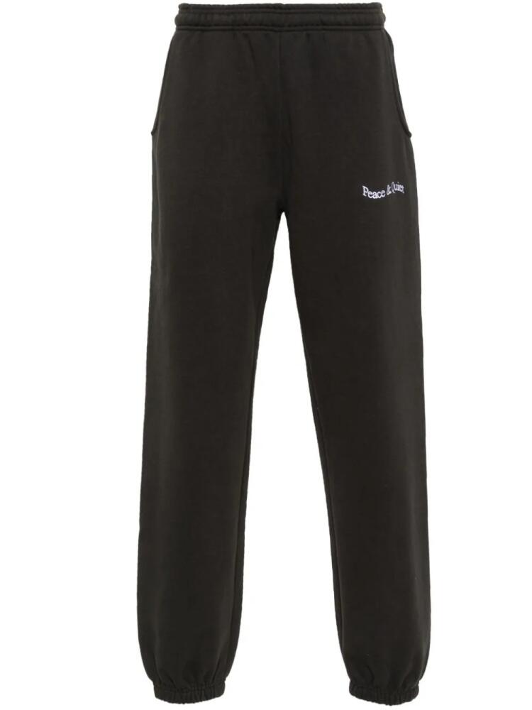 Museum Of Peace & Quiet Wordmark cotton track pants - Black Cover