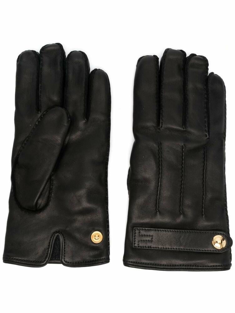 TOM FORD press-stud leather gloves - Black Cover