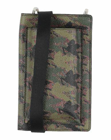 Etro Woman Document holder Military green Polyester, Cotton Cover