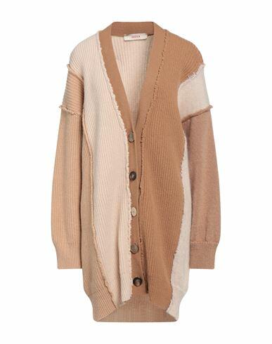 Jucca Woman Cardigan Camel Virgin Wool, Mohair wool, Polyamide, Wool Cover