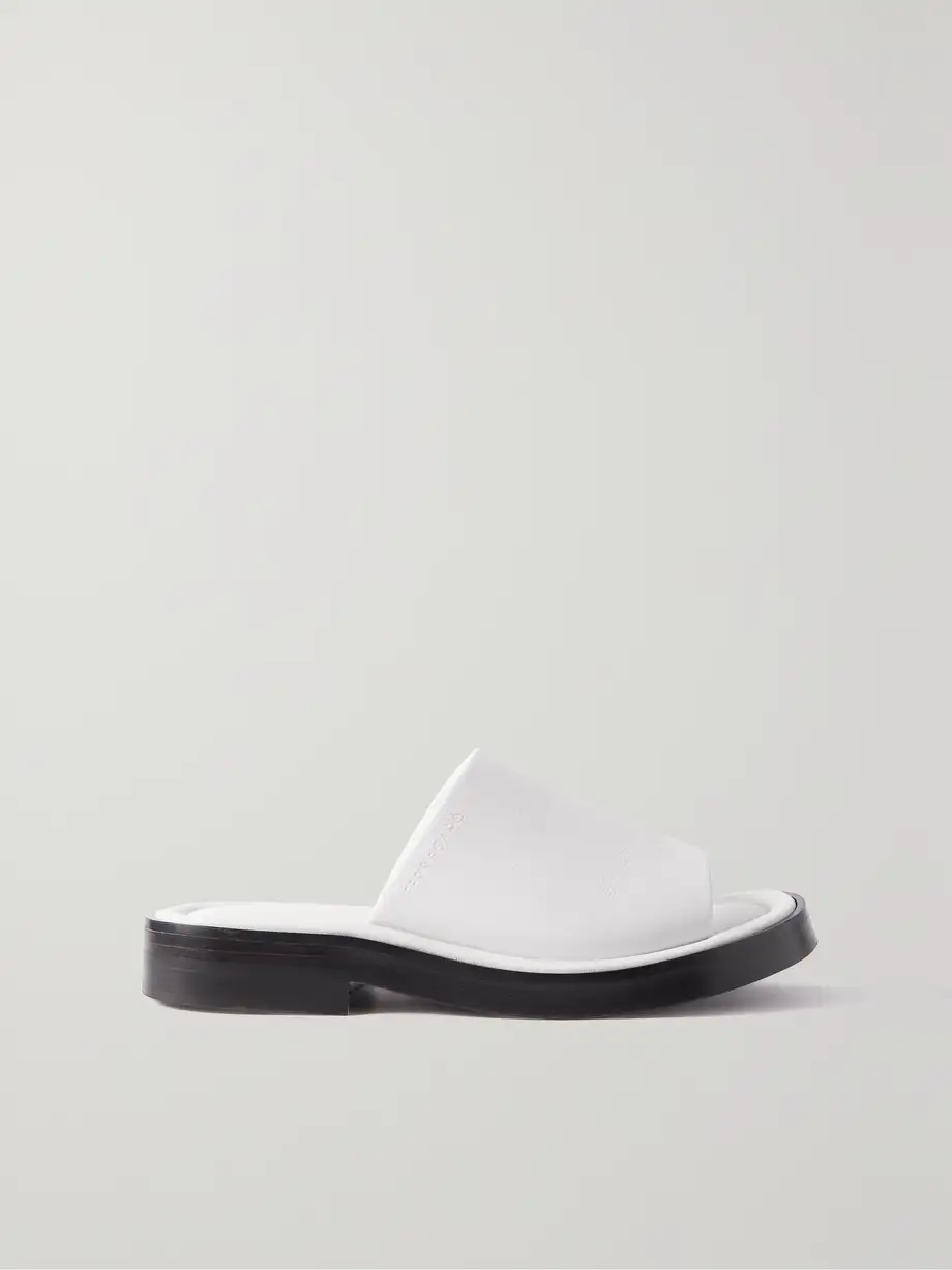 Ferragamo - Giunone Leather Slides - White Cover