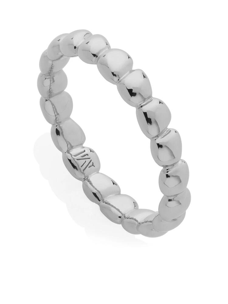 Monica Vinader Nura teardrop eternity ring - Silver Cover