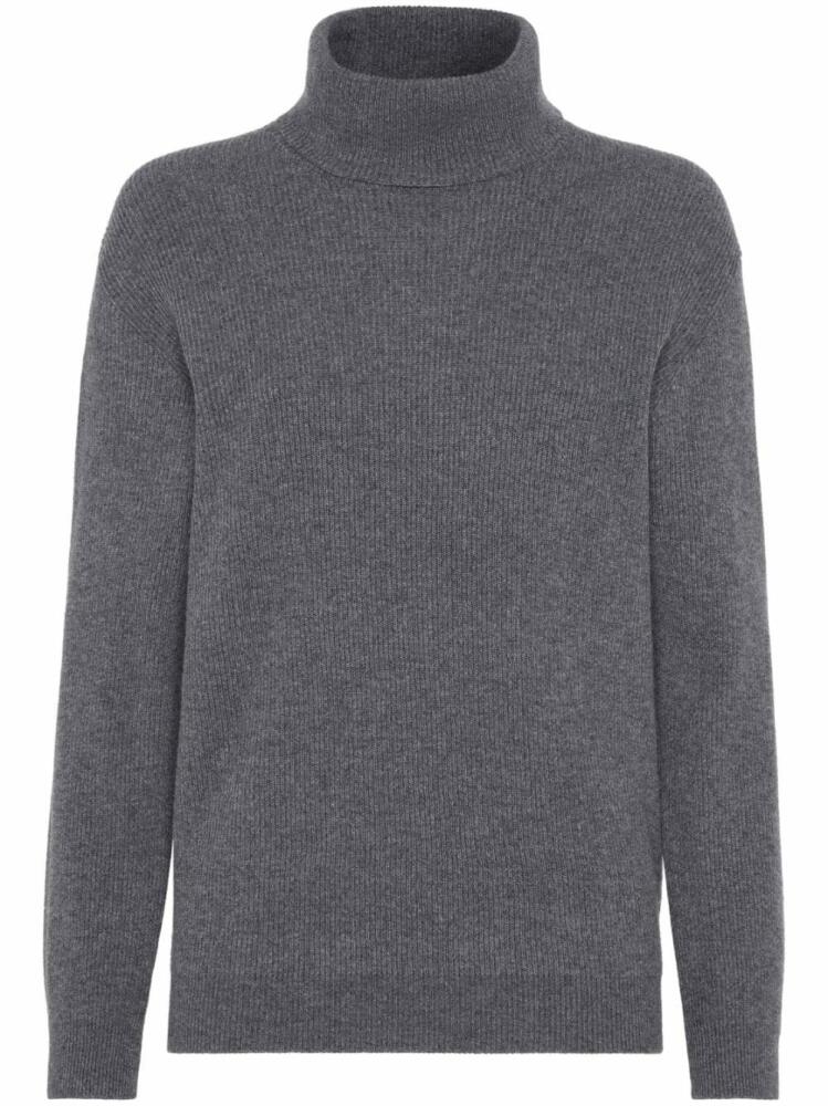 Brunello Cucinelli roll-neck cashmere jumper - Grey Cover