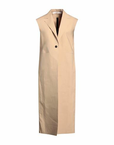 Kassl Editions Woman Overcoat & Trench Coat Sand Cotton, Polyurethane Cover