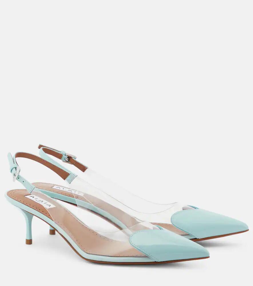 Alaïa Le Caur patent leather and PU slingback pumps Cover